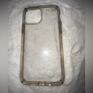 sparkly clear iphone 12/ 12 pro speck case